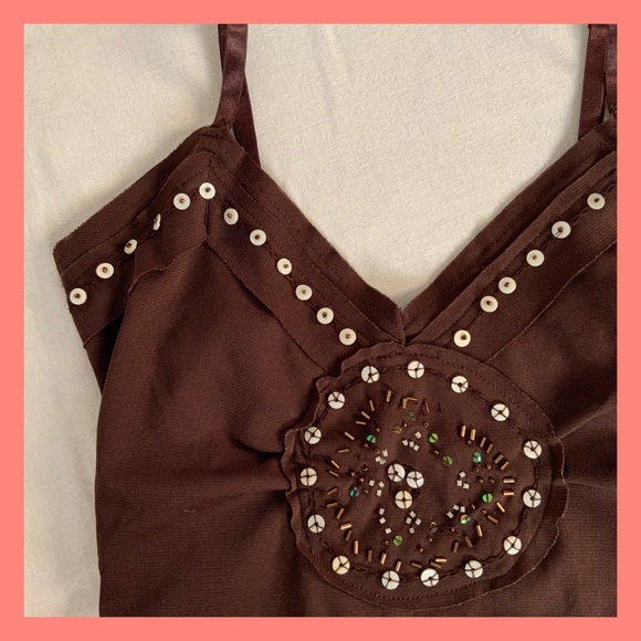 90s/Y2K Dynamite Beaded Camisole - Picture 1 of 3